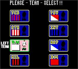 Select Screen for Worldcup '90.