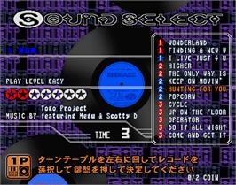 Select Screen for beatmania 5th MIX.