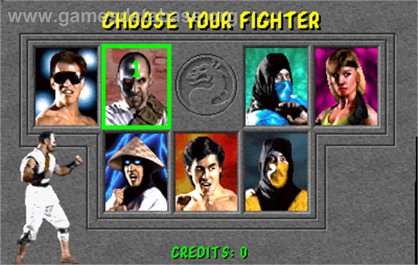 Mortal Kombat - Arcade - Artwork - Select Screen