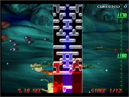In game image of Aqua Rush on the Arcade.
