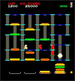 In game image of Cook Race on the Arcade.