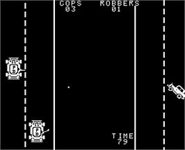 In game image of Cops'n Robbers on the Arcade.