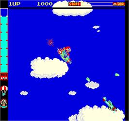 In game image of Dog-Fight on the Arcade.