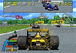 In game image of F1 Super Lap on the Arcade.