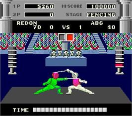 In game image of Great Swordsman on the Arcade.