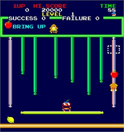 In game image of Minky Monkey on the Arcade.