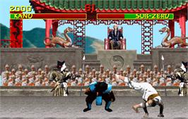 In game image of Mortal Kombat on the Arcade.