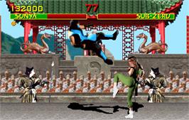 In game image of Mortal Kombat on the Arcade.