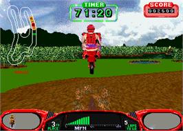 In game image of Moto Frenzy on the Arcade.