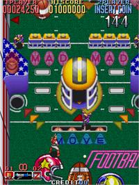 In game image of Nitro Ball on the Arcade.