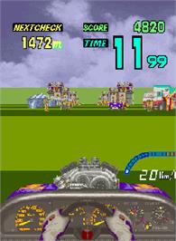 In game image of Over Drive on the Arcade.