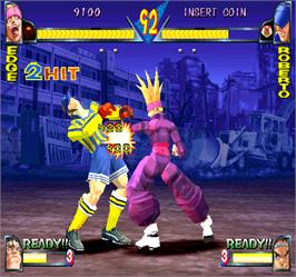 In game image of Rival Schools on the Arcade.