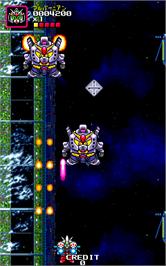 In game image of SD Gundam Neo Battling on the Arcade.