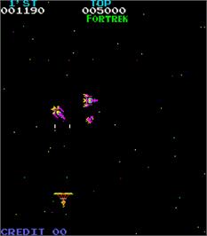 In game image of Space Thunderbird on the Arcade.