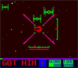 In game image of Star Fire 2 on the Arcade.