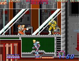 In game image of Surprise Attack on the Arcade.