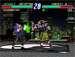 In game image of Tekken 2 Ver.B on the Arcade.