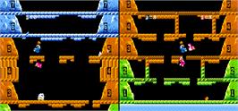 In game image of Vs. Ice Climber Dual on the Arcade.