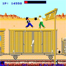 In game image of Western Express on the Arcade.