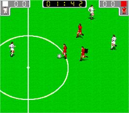 In game image of Worldcup '90 on the Arcade.