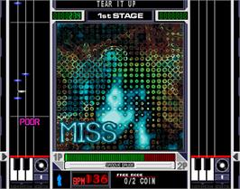 In game image of beatmania 6th MIX on the Arcade.