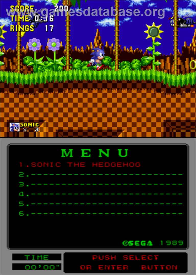 Sonic The Hedgehog - Arcade - Artwork - In Game