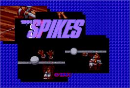 Title screen of 1991 Spikes on the Arcade.