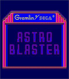 Title screen of Astro Blaster on the Arcade.