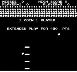 Title screen of Avalanche on the Arcade.