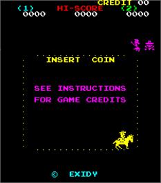 Title screen of Bandido on the Arcade.