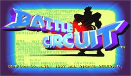 Title screen of Battle Circuit on the Arcade.