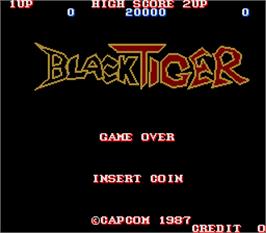 Title screen of Black Dragon on the Arcade.