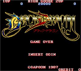 Title screen of Black Dragon on the Arcade.