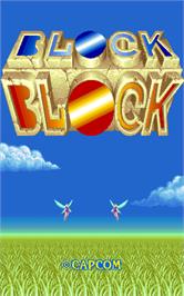 Title screen of Block Block on the Arcade.