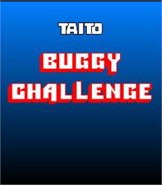 Title screen of Buggy Challenge on the Arcade.