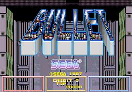 Title screen of Bullet on the Arcade.