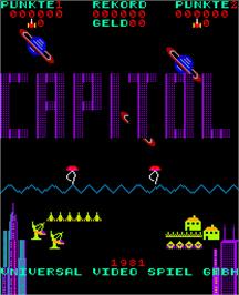 Title screen of Capitol on the Arcade.