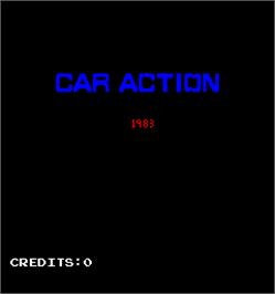 Title screen of Car Action on the Arcade.