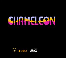 Title screen of Chameleon on the Arcade.