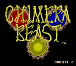 Title screen of Chimera Beast on the Arcade.