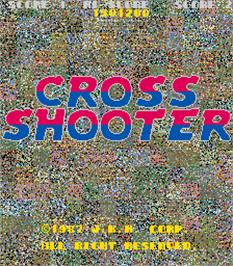 Title screen of Cross Shooter on the Arcade.