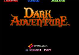 Title screen of Dark Adventure on the Arcade.