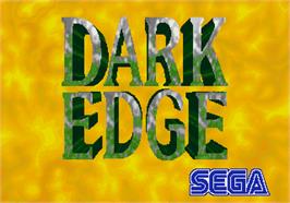 Title screen of Dark Edge on the Arcade.