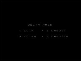 Title screen of Delta Race on the Arcade.