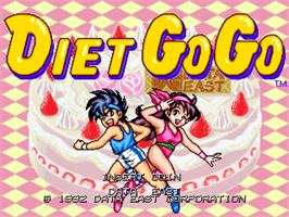 Title screen of Diet Go Go on the Arcade.