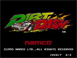 Title screen of Dirt Dash on the Arcade.