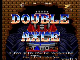 Title screen of Double Axle on the Arcade.