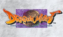 Title screen of Dragoon Might on the Arcade.