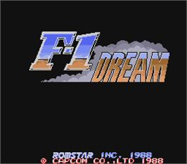 Title screen of F-1 Dream on the Arcade.