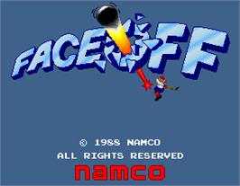 Title screen of Face Off on the Arcade.